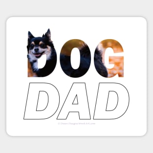 DOG DAD - chihuahua oil painting word art Magnet